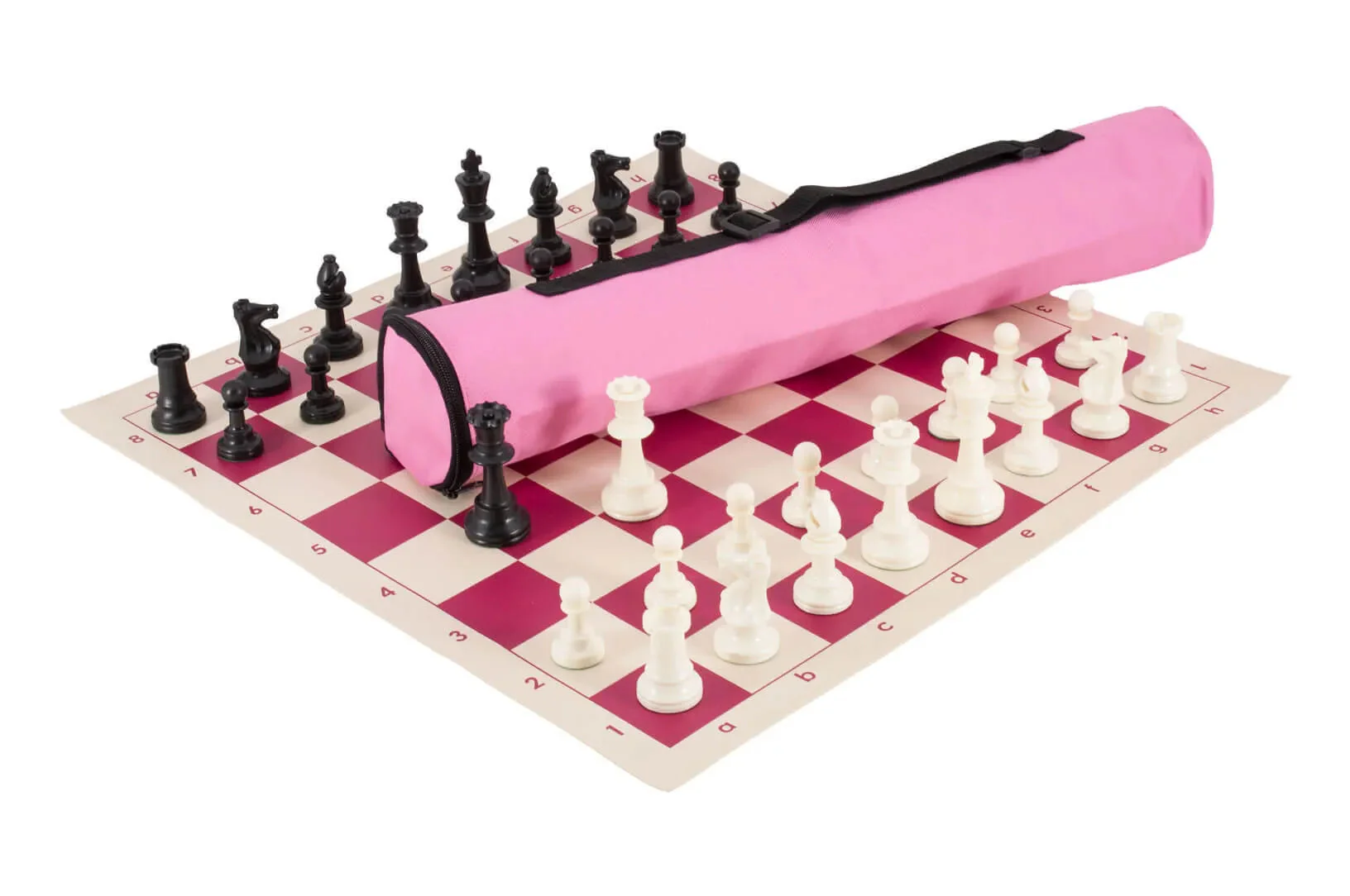 Quiver Chess Set Combination - Triple Weighted Regulation Pieces | Vinyl Chess Board | Quiver Bag - Image 6