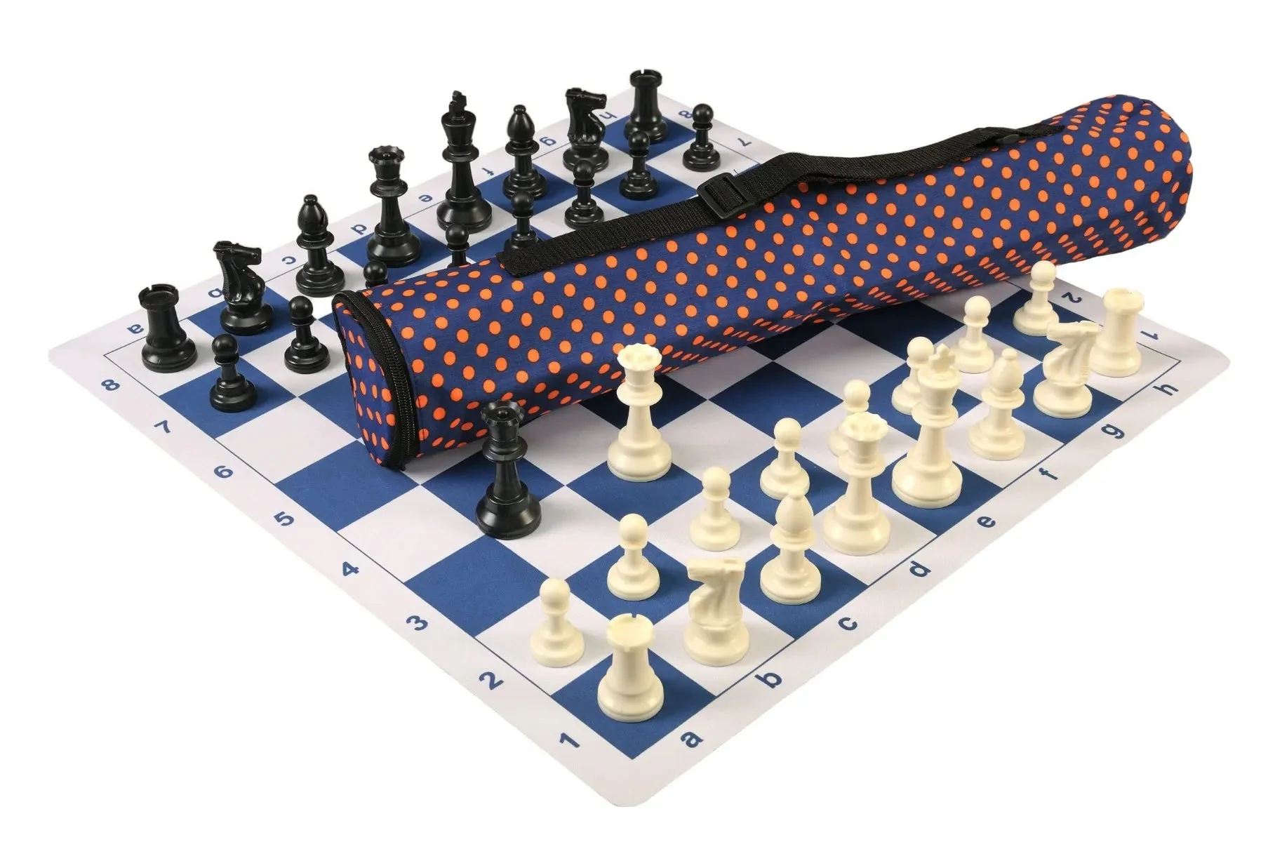 Royal Blue and Orange Polka Dot / Blue Board - Image 2
