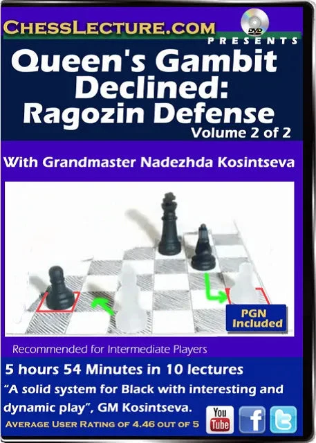 E-DVD Queen's Gambit Declined - Ragozin Defense - 2 DVDs - Chess Lecture - Volume 148 - Image 3