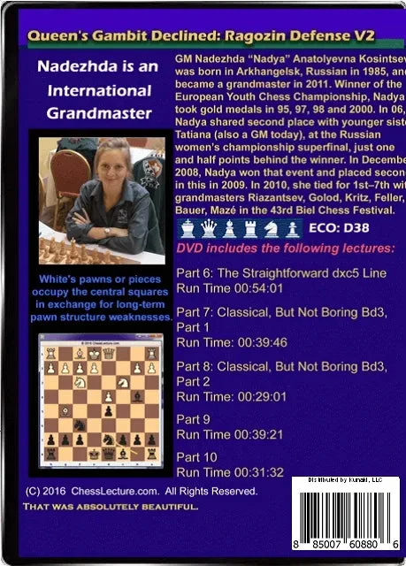 Queen's Gambit Declined - Ragozin Defense - 2 DVDs - Chess Lecture - Volume 148 - Image 3