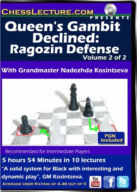 Queen's Gambit Declined - Ragozin Defense - 2 DVDs - Chess Lecture - Volume 148 - Image 4