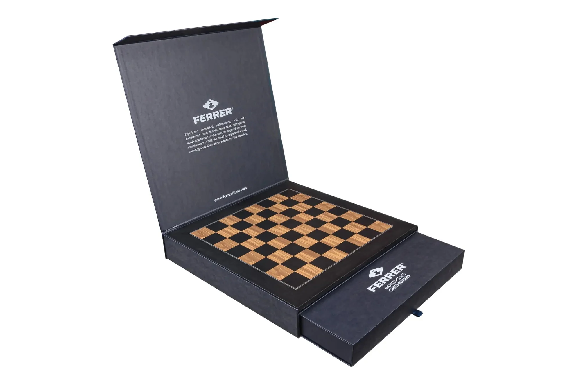 Rechapados Ferrer Chess Set and Black Olive Chess Board Combination - Image 7