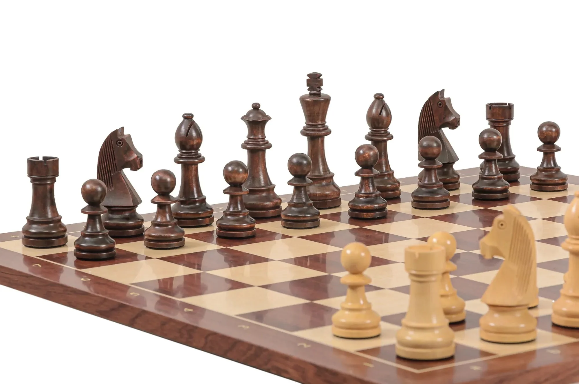 Rechapados Ferrer Chess Set and Mahogany Chess Board Combination - Image 5