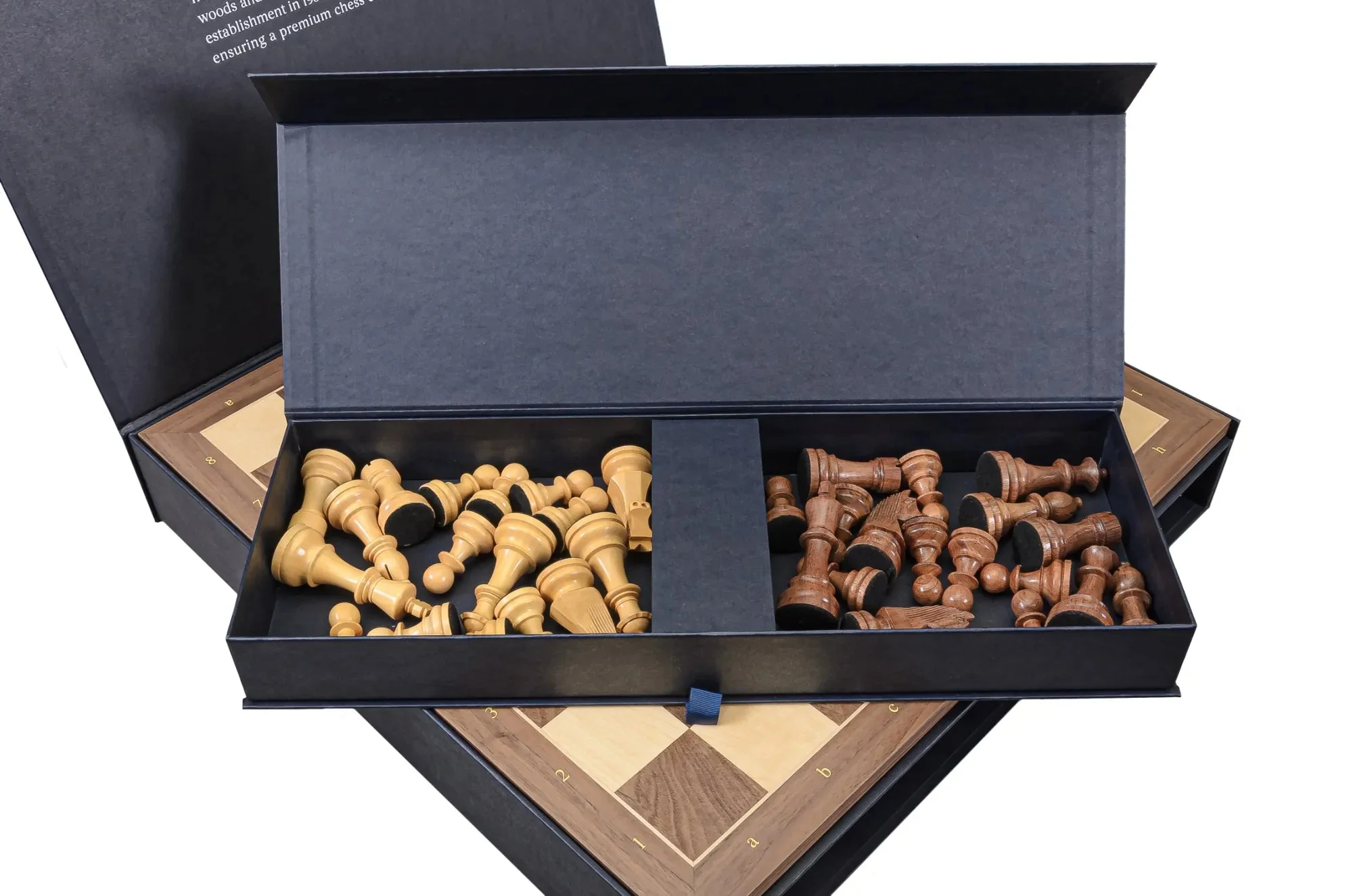 PRE-ORDER -  Rechapados Ferrer Chess Set and Walnut Chess Board Combination - Image 8