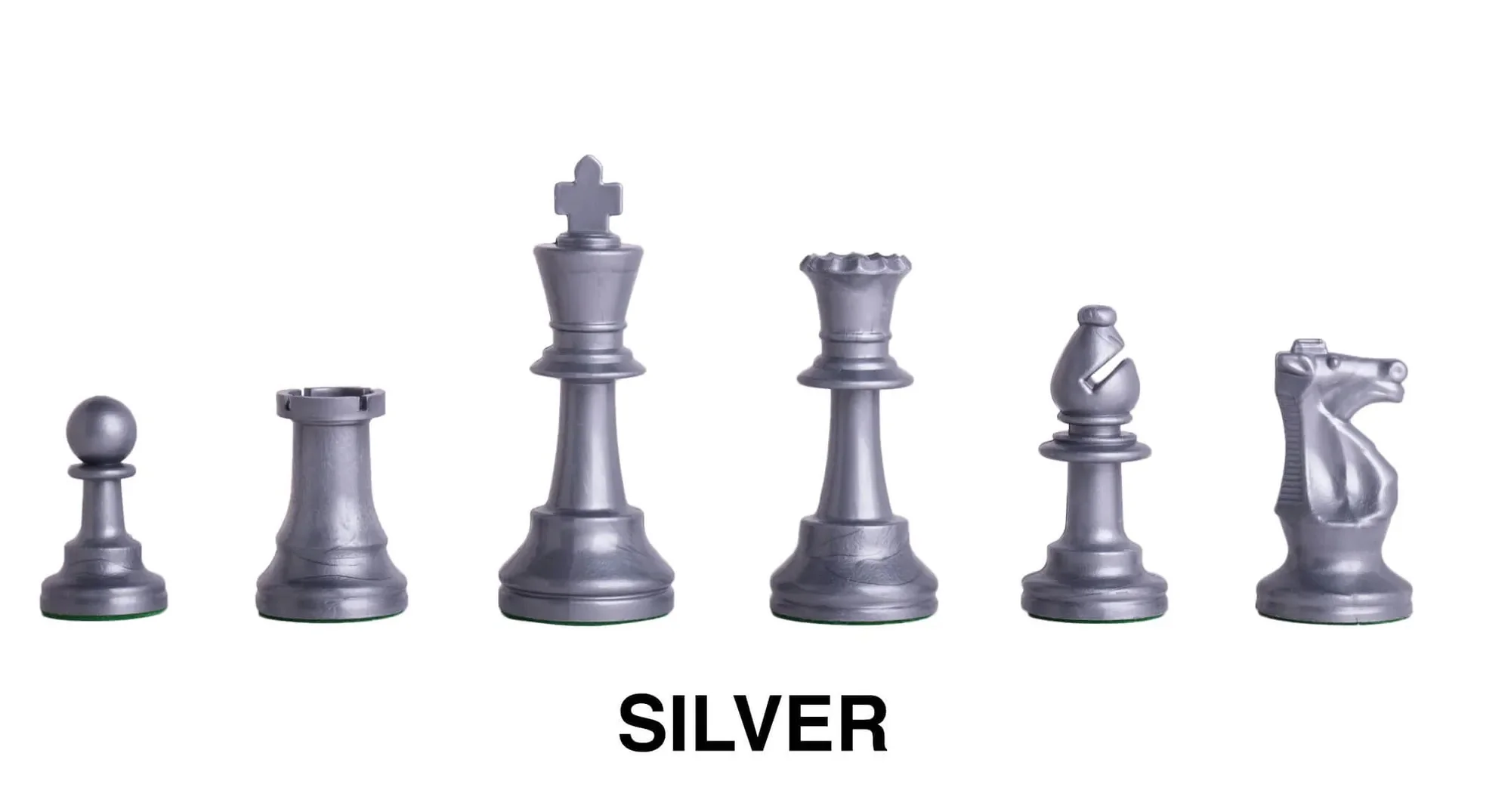 Regulation Colored Plastic Chess Pieces - 3.75" King - Image 10