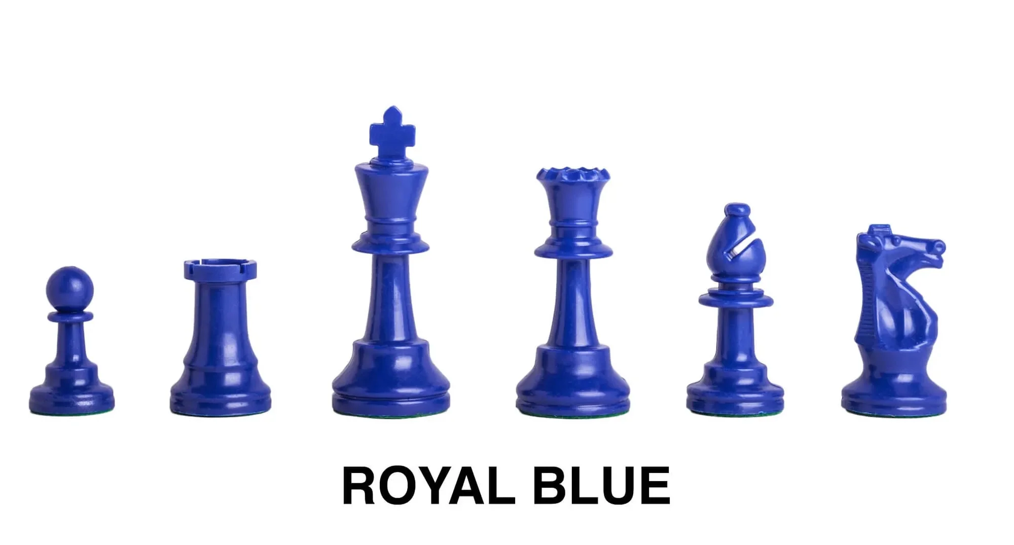 Regulation Colored Plastic Chess Pieces - 3.75" King - Image 16