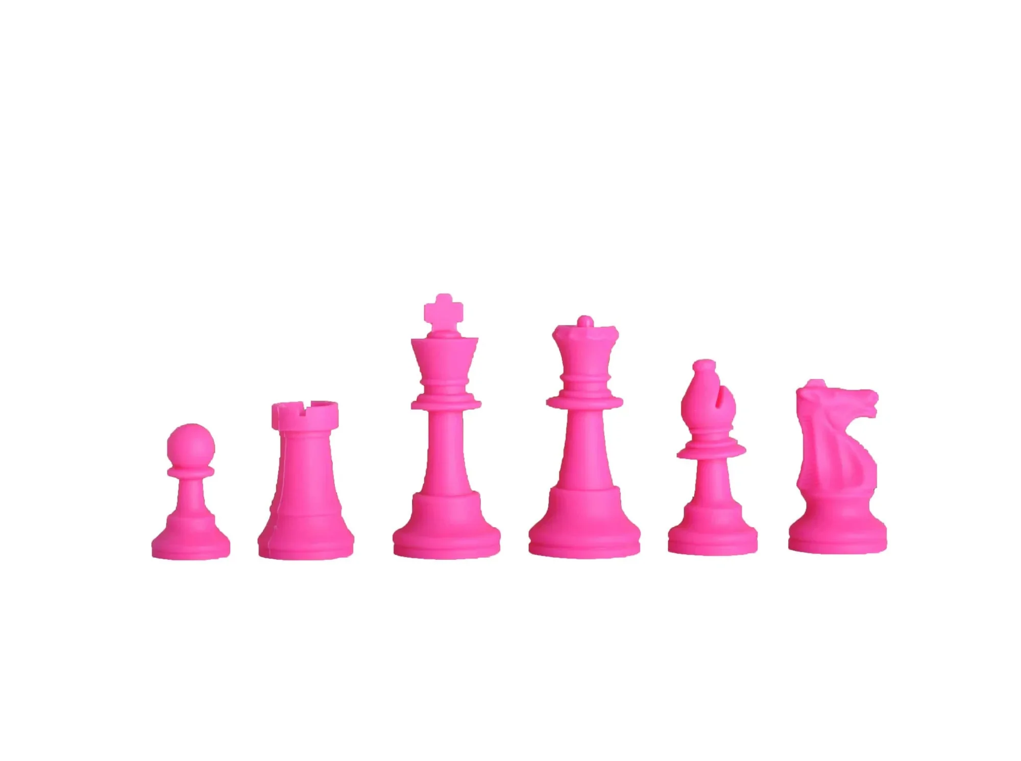 Regulation Silicone Tournament Chess Pieces - 3.5" King - Image 11