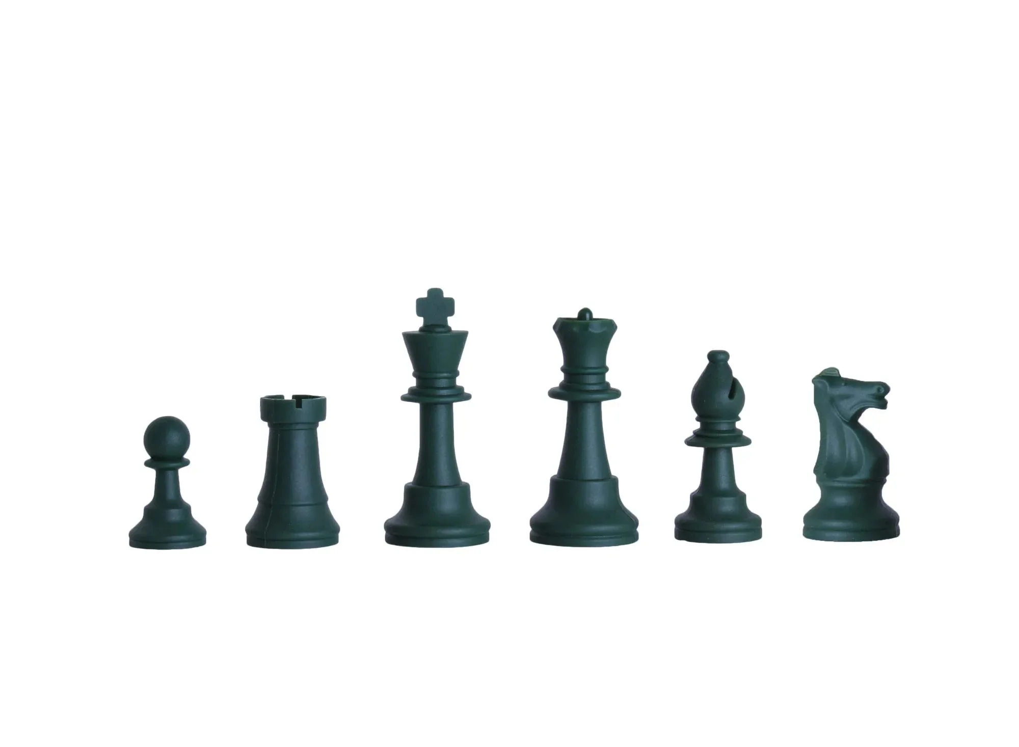 Regulation Silicone Tournament Chess Pieces - 3.5" King - Image 5