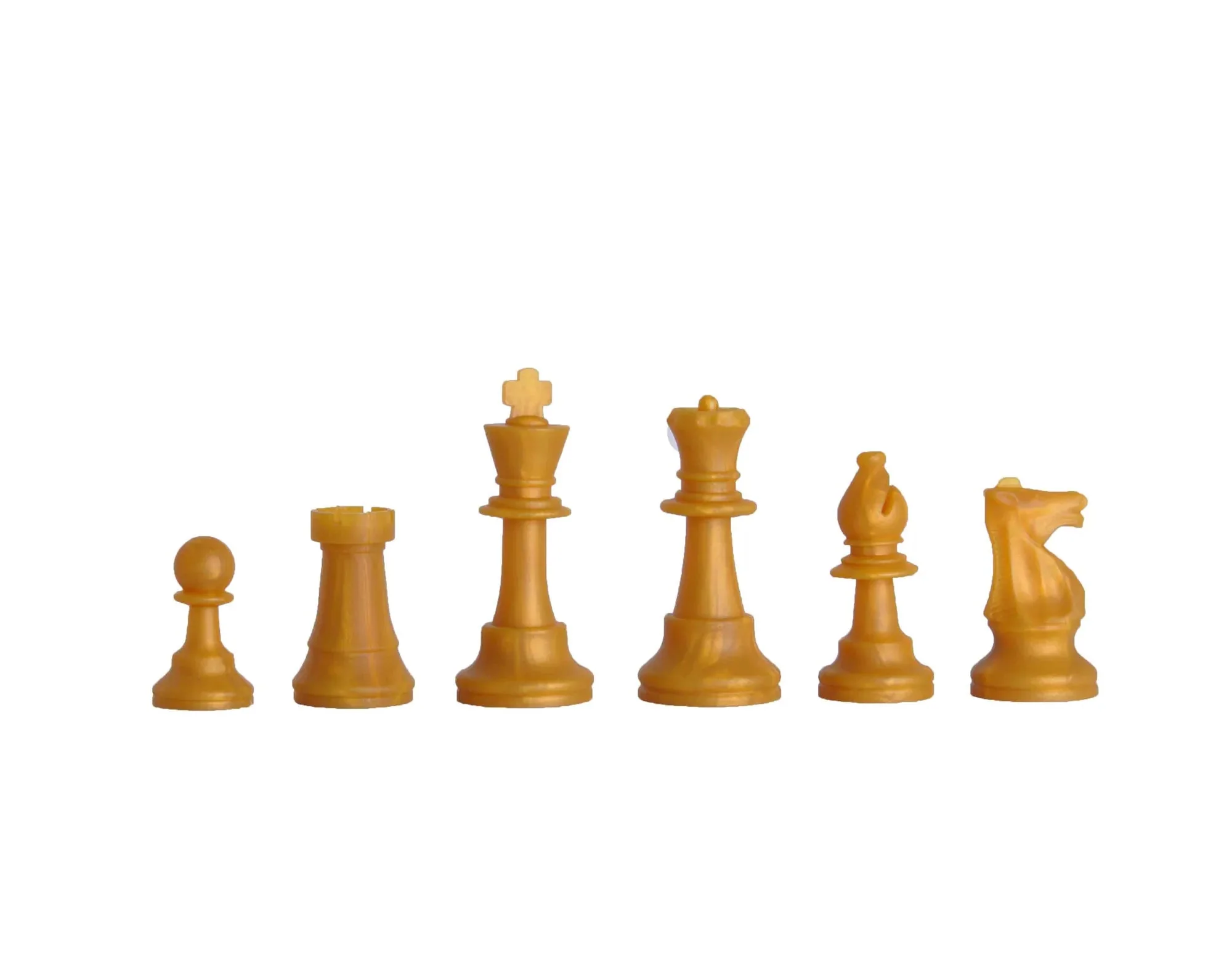 Regulation Silicone Tournament Chess Pieces - 3.5" King - Image 7