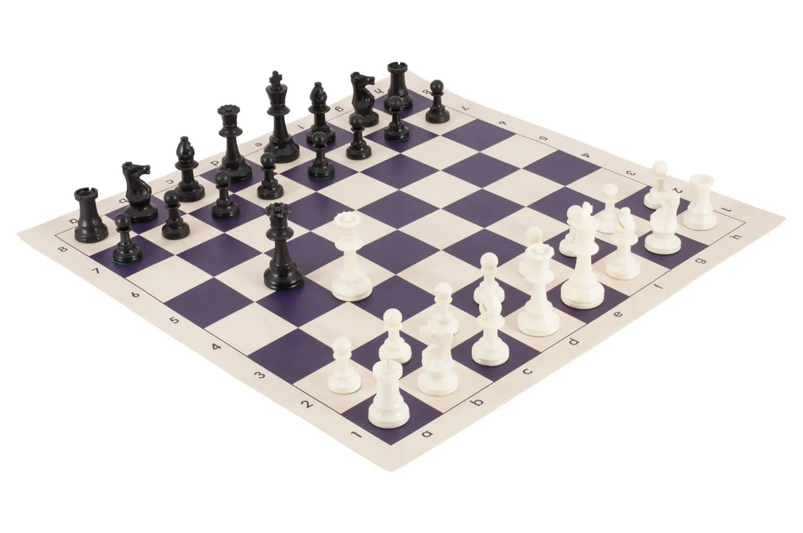 Regulation Tournament Chess Pieces and Chess Board Combo - SOLID PLASTIC - Image 4