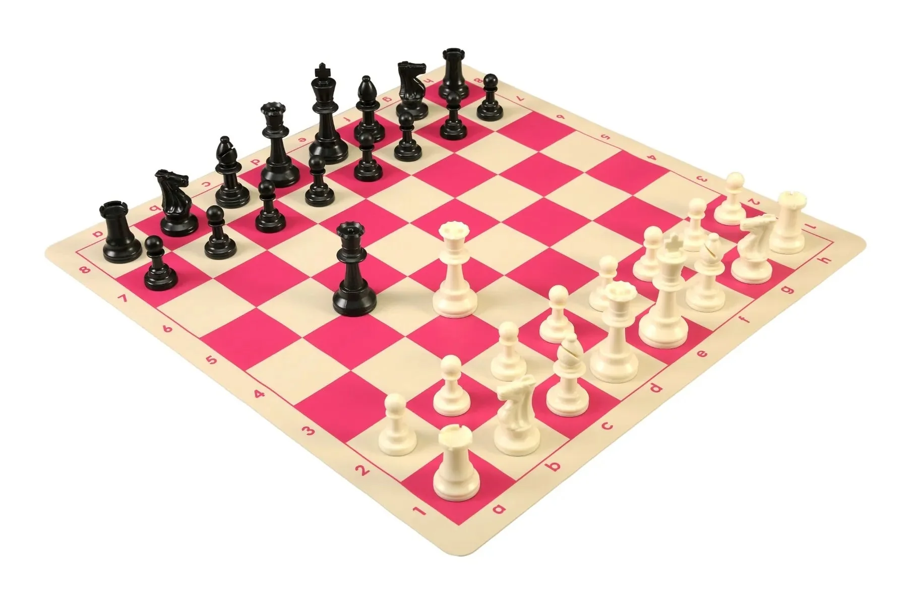 Regulation Tournament Chess Pieces and Silicone Chess Board Combo - Triple Weighted - Image 4