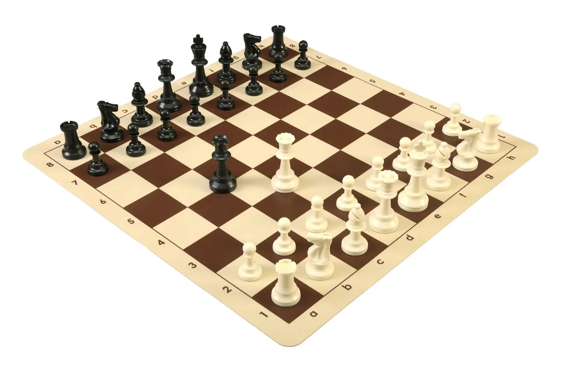 Regulation Tournament Chess Pieces and Silicone Chess Board Combo - Triple Weighted - Image 7