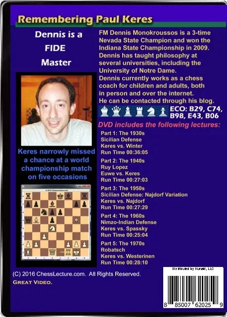E-DVD Remembering Paul Keres - Chess Lecture - Volume 153 - Image 2