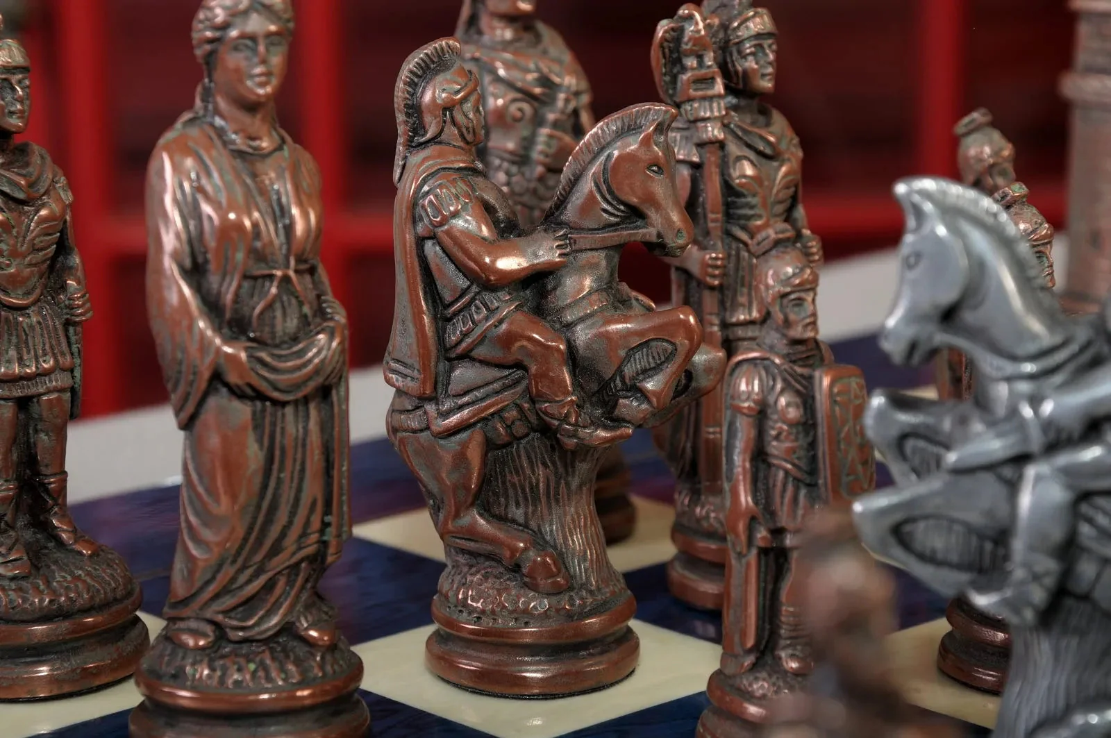 Roman Themed Chess Pieces - Metal - Image 6