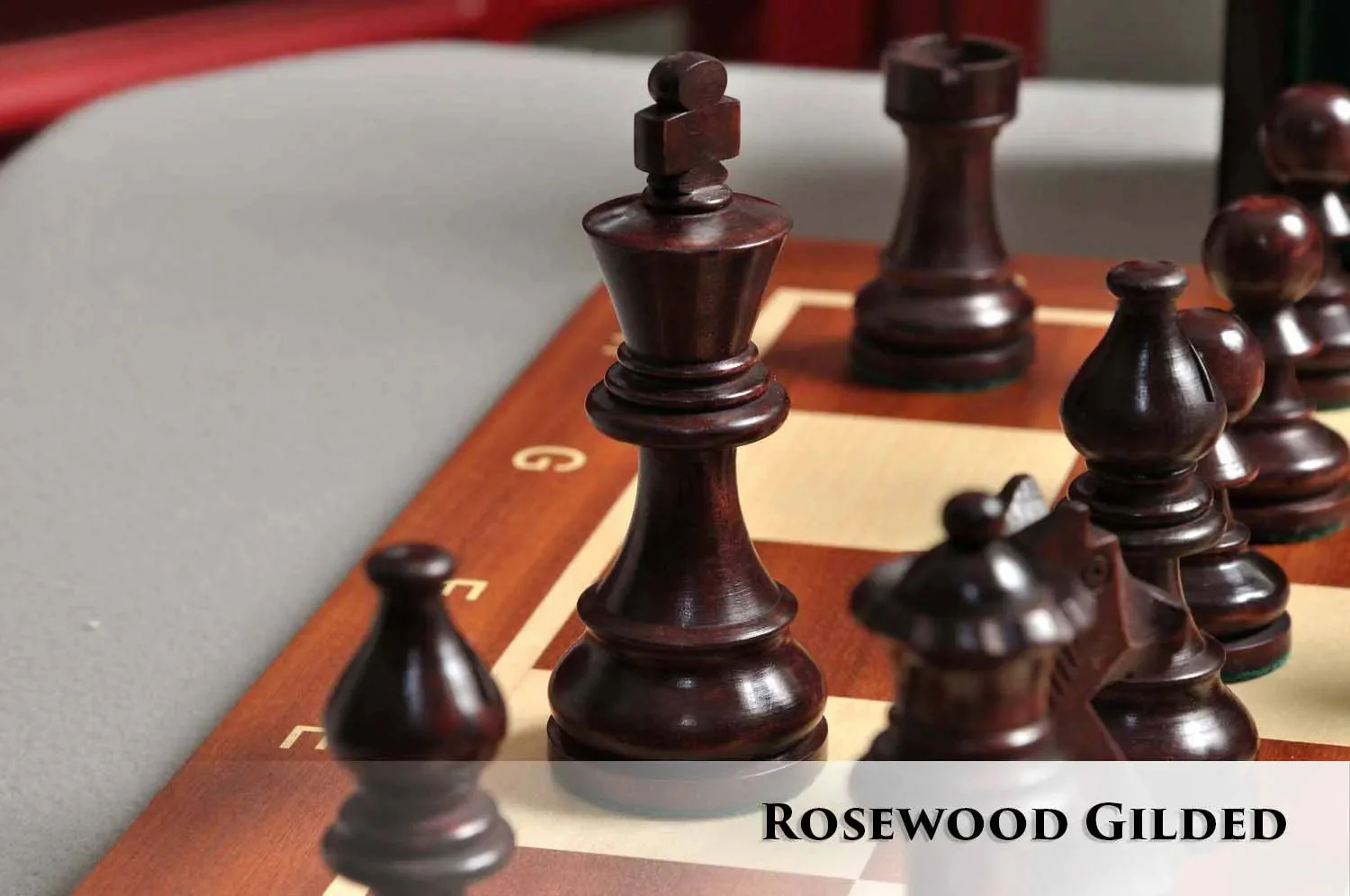 Rosewood Gilded and Natural Boxwood