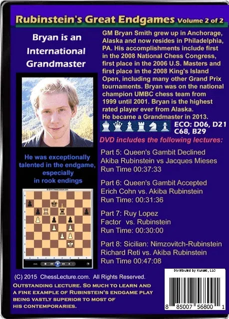 Rubinstein's Great Endgames - 2 DVDs - Chess Lecture - Volume 137 - Image 4