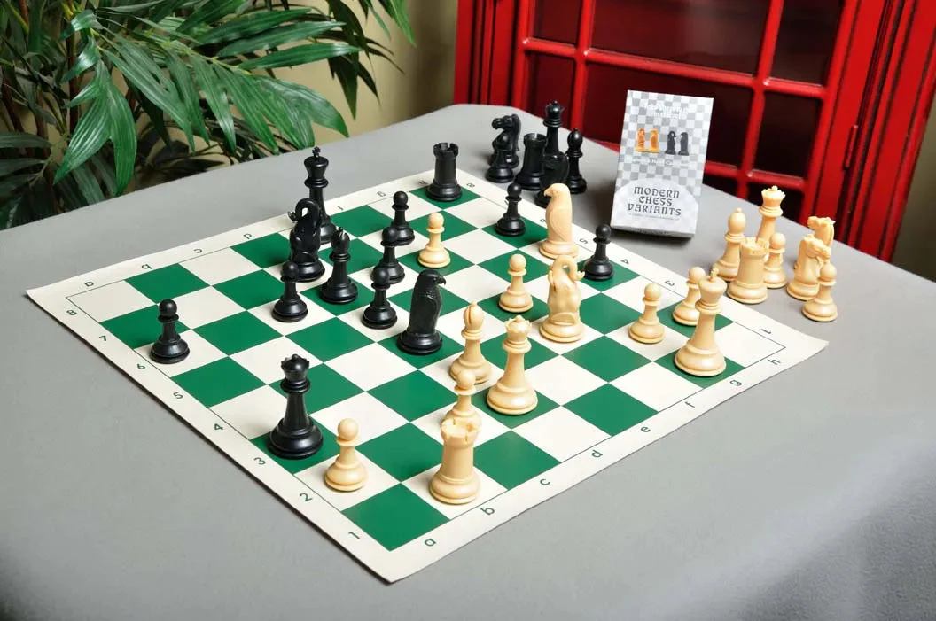 The Marshall Series Plastic Chess Pieces - 3.75" King - Black & Natural
