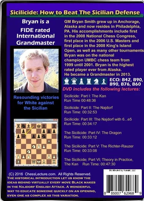 E-DVD Sicilicide - How to Beat the Sicilian Defense - Chess Lecture - Volume 157 - Image 2
