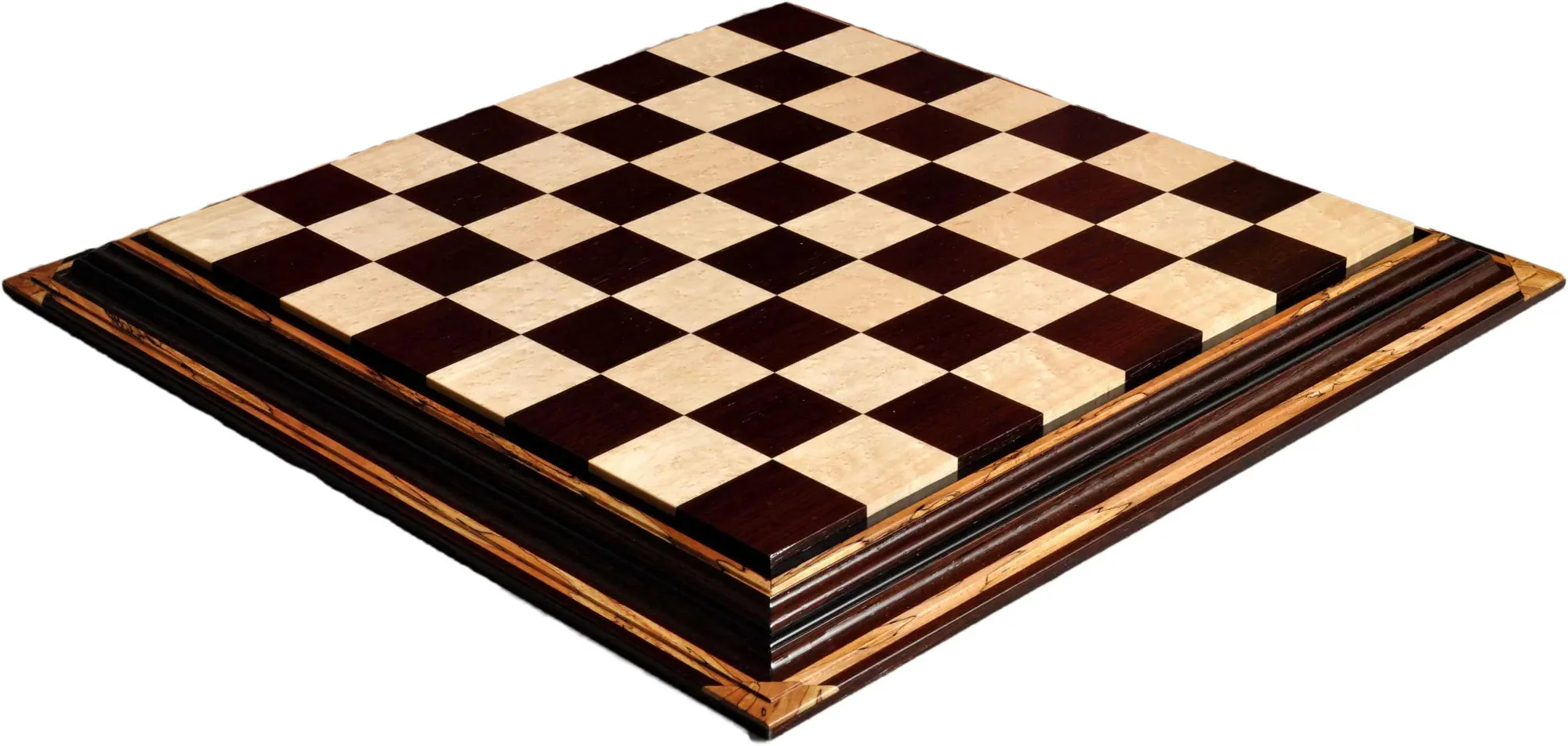Signature Contemporary Chess Board - AFRICAN PALISANDER  / BIRD'S EYE MAPLE - 2.5" Squares - Image 7
