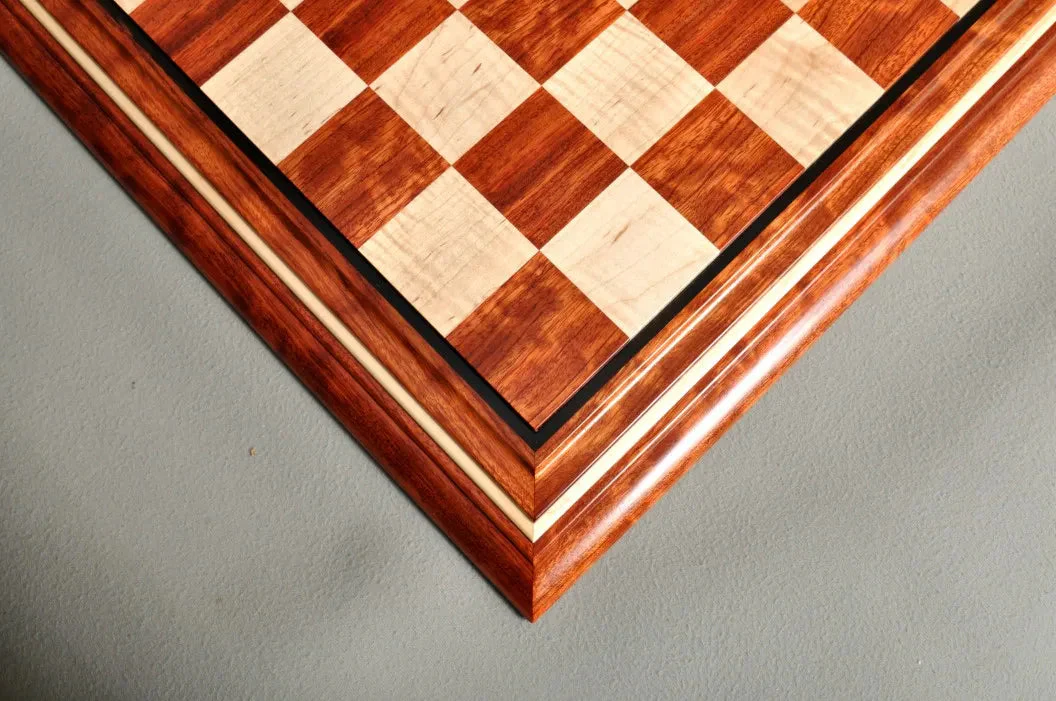 Signature Contemporary II Chess Board - Bubinga/ Curly Maple - 2.5" Squares - Image 3