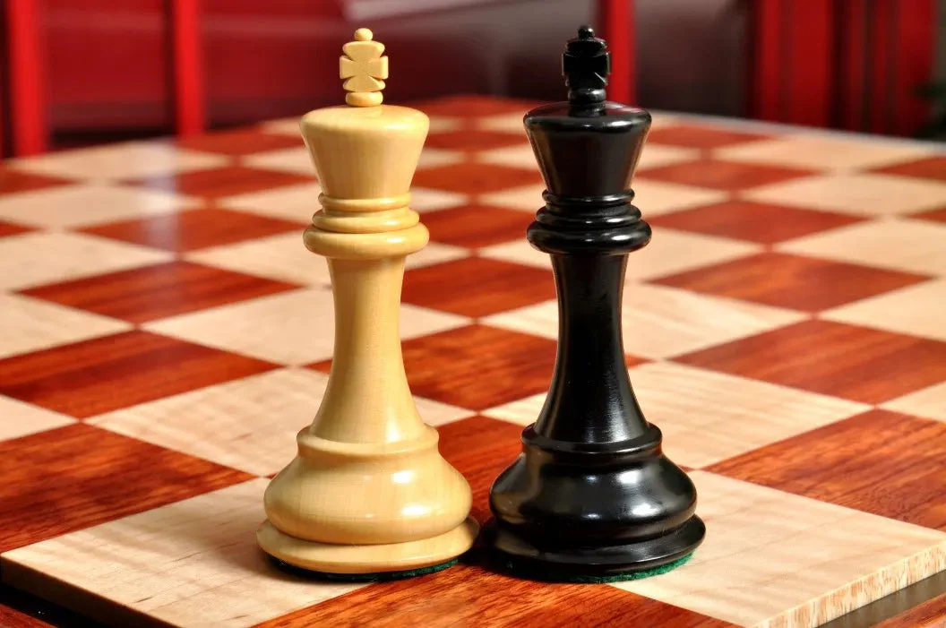Signature Contemporary II Chess Board - Bubinga/ Curly Maple - 2.5" Squares - Image 5