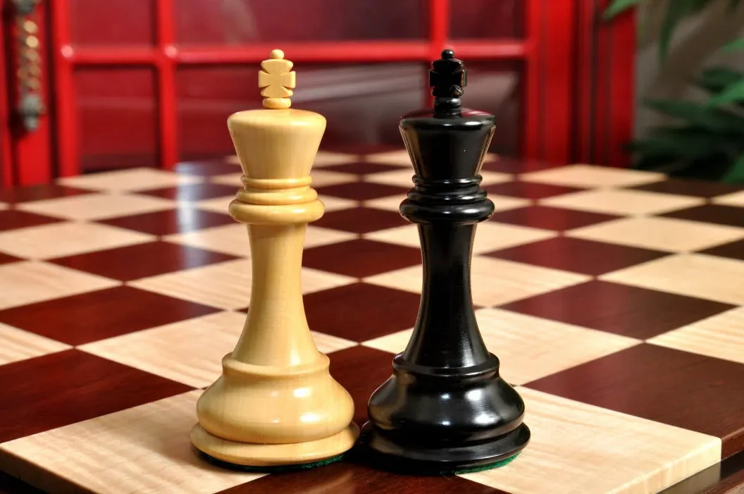 PRE-ORDER - Signature Contemporary II Chess Board - Peruvian Nogal / Curly Maple - 2.5" Squares - Image 5