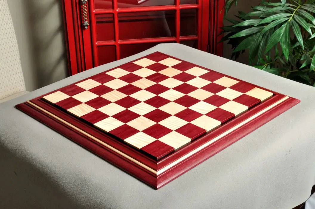 PRE-ORDER - Signature Contemporary II Chess Board - Purpleheart / Curly Maple - 2.5" Squares
