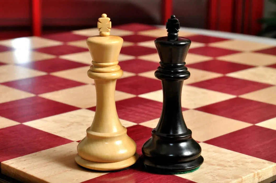 Signature Contemporary III Luxury Chess board - PURPLEHEART / BIRD'S EYE MAPLE - 2.5" Squares - Image 5