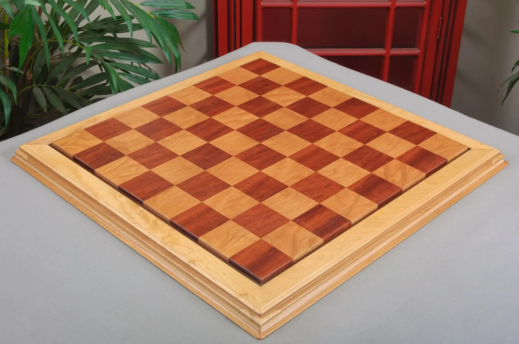 PROTOTYPE - Signature Luxury Chess board - BLOODWOOD / CURLY MAPLE - 2.5" Squares - Image 2