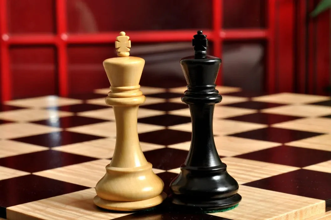 PRE-ORDER - Signature Contemporary IV Luxury Chess board - AFRICAN PALISANDER / CURLY MAPLE - 2.5" Squares - Image 5