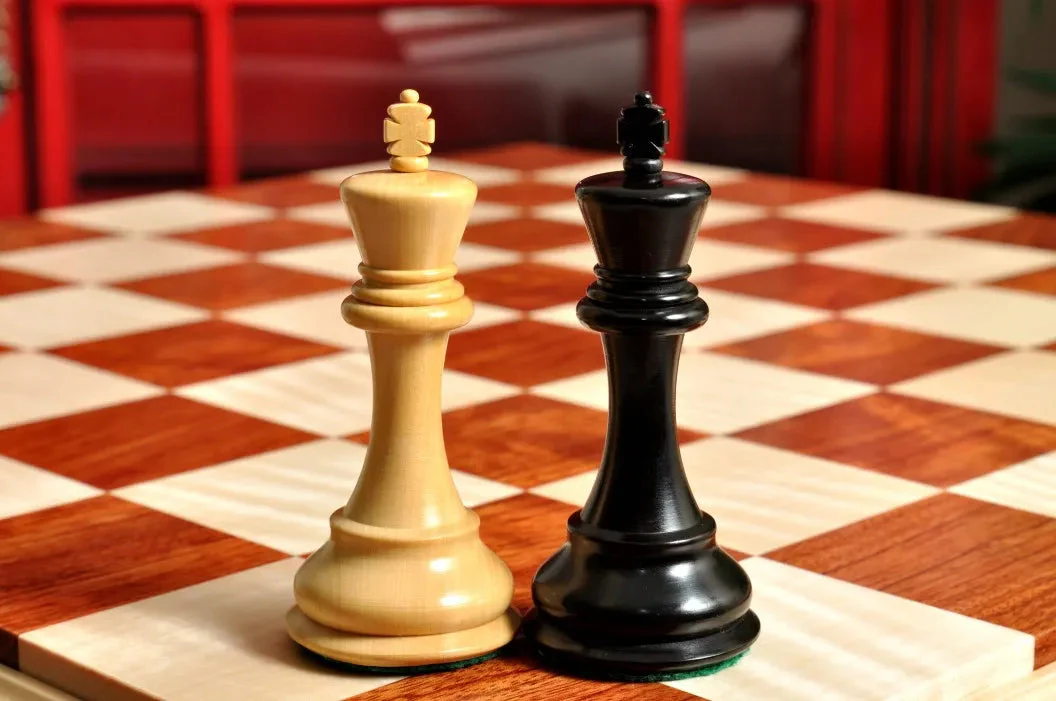 PRE-ORDER - Signature Contemporary IV Luxury Chess board - BUBINGA / CURLY MAPLE - 2.5" Squares - Image 5