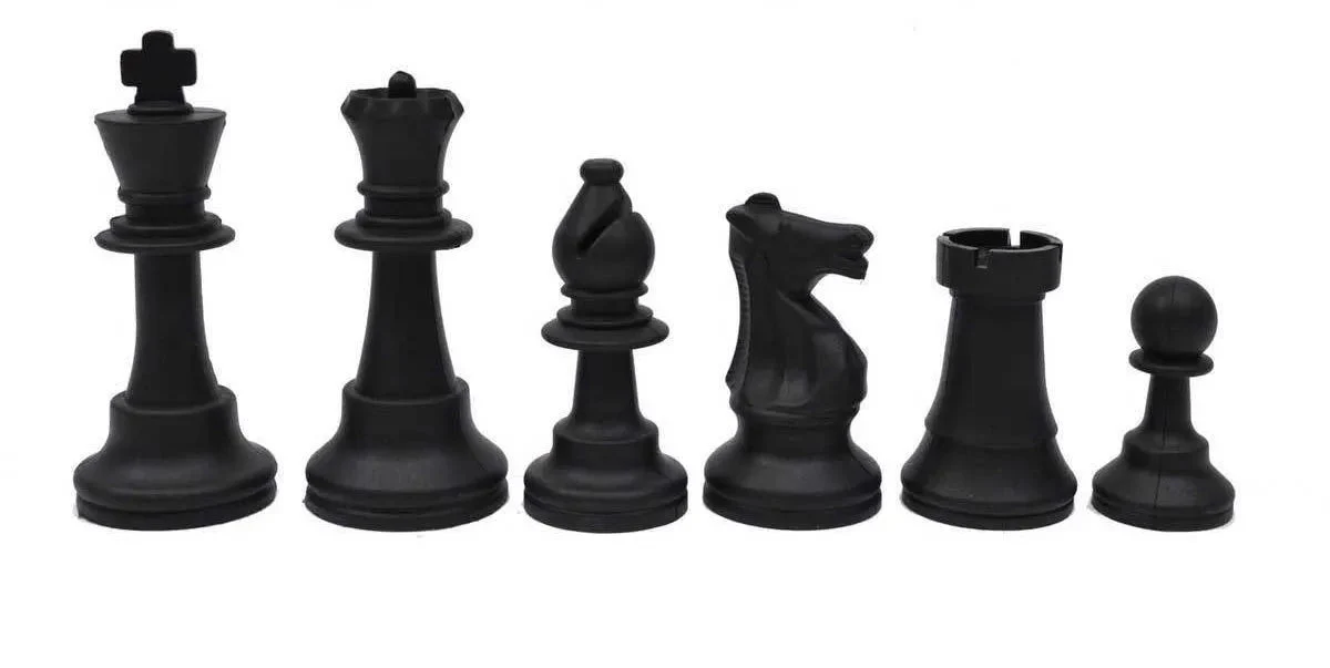 Silicone Chess Pieces - Black