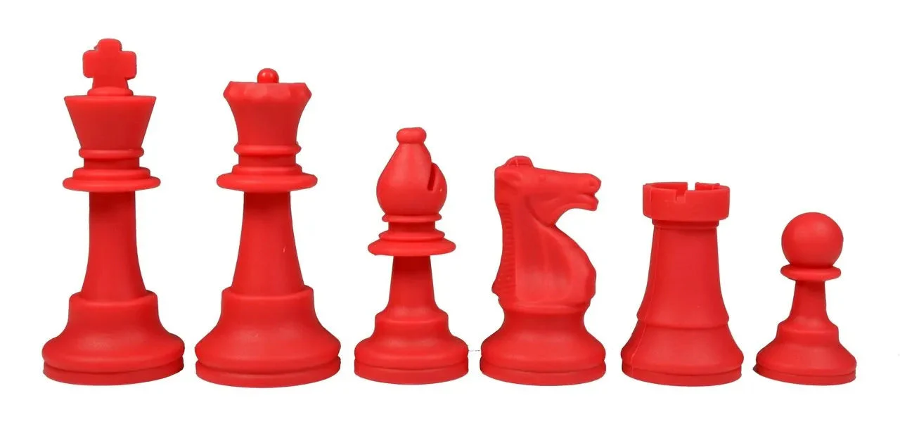 Silicone Chess Pieces - Red