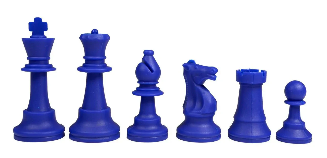 Silicone Chess Pieces - Royal Blue