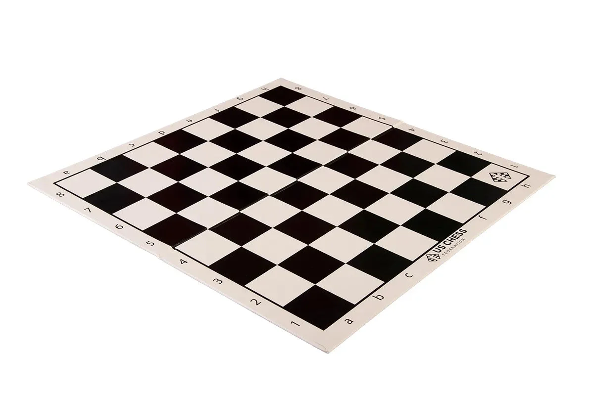 Single-Fold Regulation USCF Chess Board - 2.25" Squares - Black