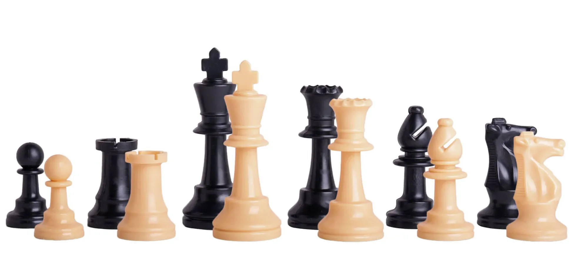 Single Weighted Regulation Plastic Chess Pieces - 3.75" King - Image 3
