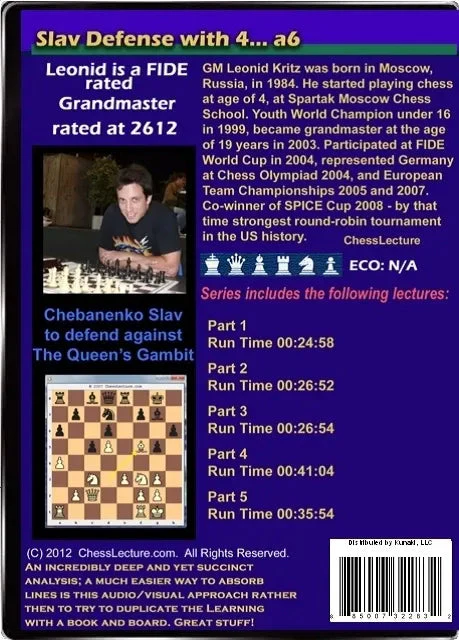 E-DVD Slav Defense with 4... a6 - Chess Lecture - Volume 39 - Image 2