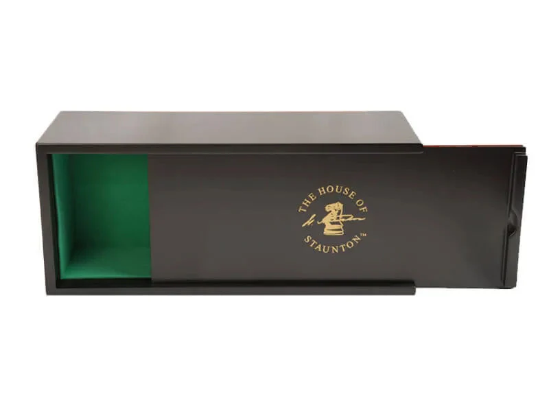 Black Slide-top Chess Box
