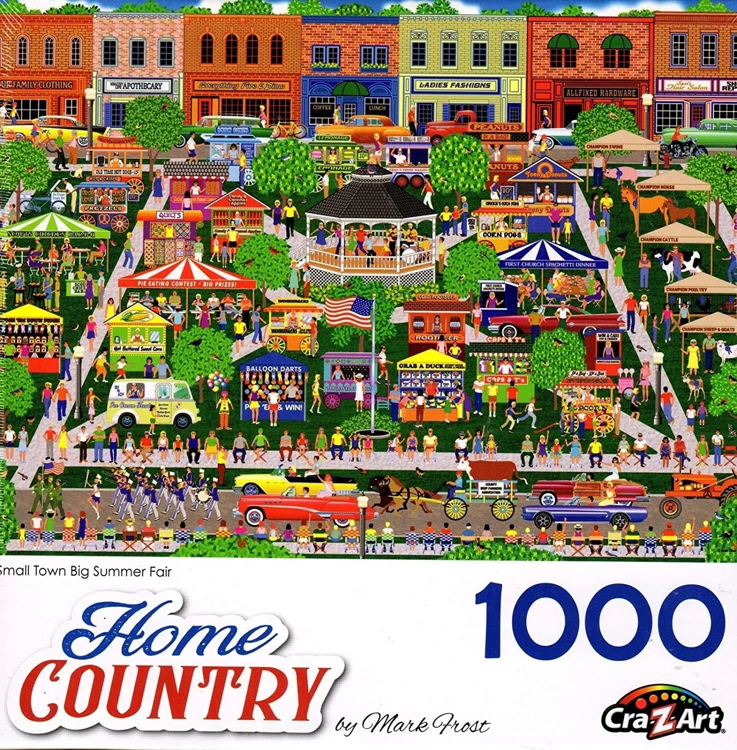 Small Town Big Summer Fair 1000 Piece Collector Puzzle by Artist: Mark Frost
