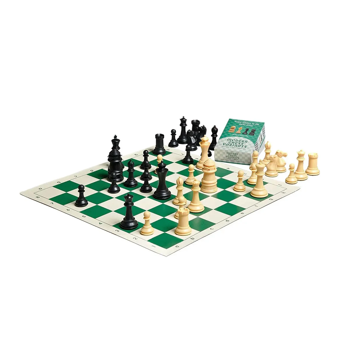 The Marshall Series Plastic Chess Pieces - 3.75" King - Black & Natural - Image 4