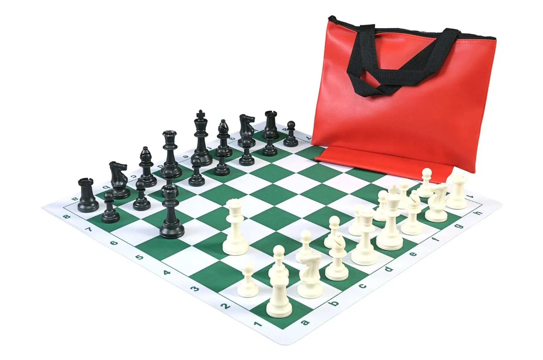 Standard Chess Set Combination with Thin Mousepad Board - Single Weighted Regulation Pieces | Thin Mousepad Chess Board | Standard Bag - Image 5