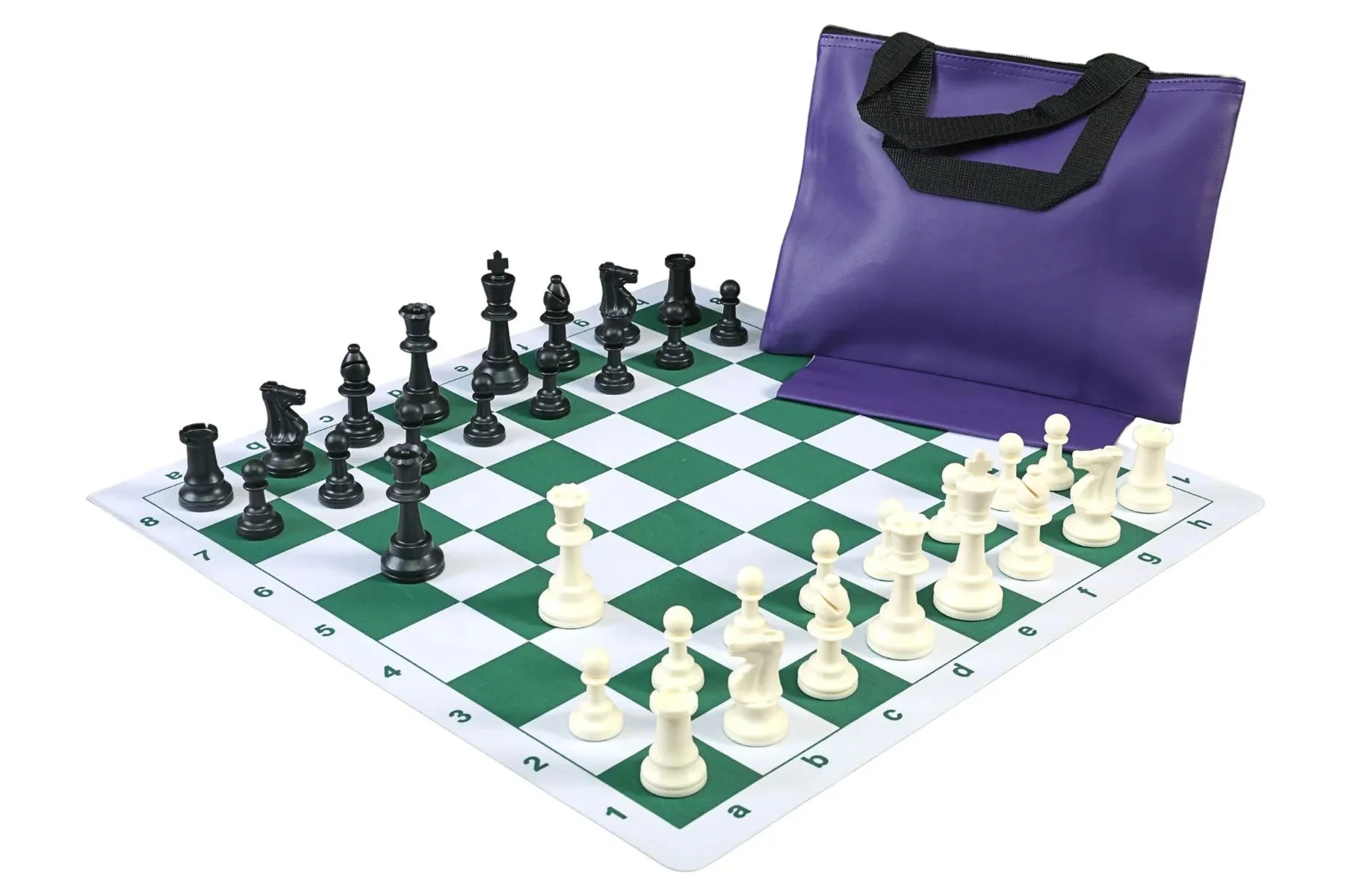 Standard Chess Set Combination with Thin Mousepad Board - Triple Weighted Regulation Pieces | Thin Mousepad Chess Board | Standard Bag - Image 3