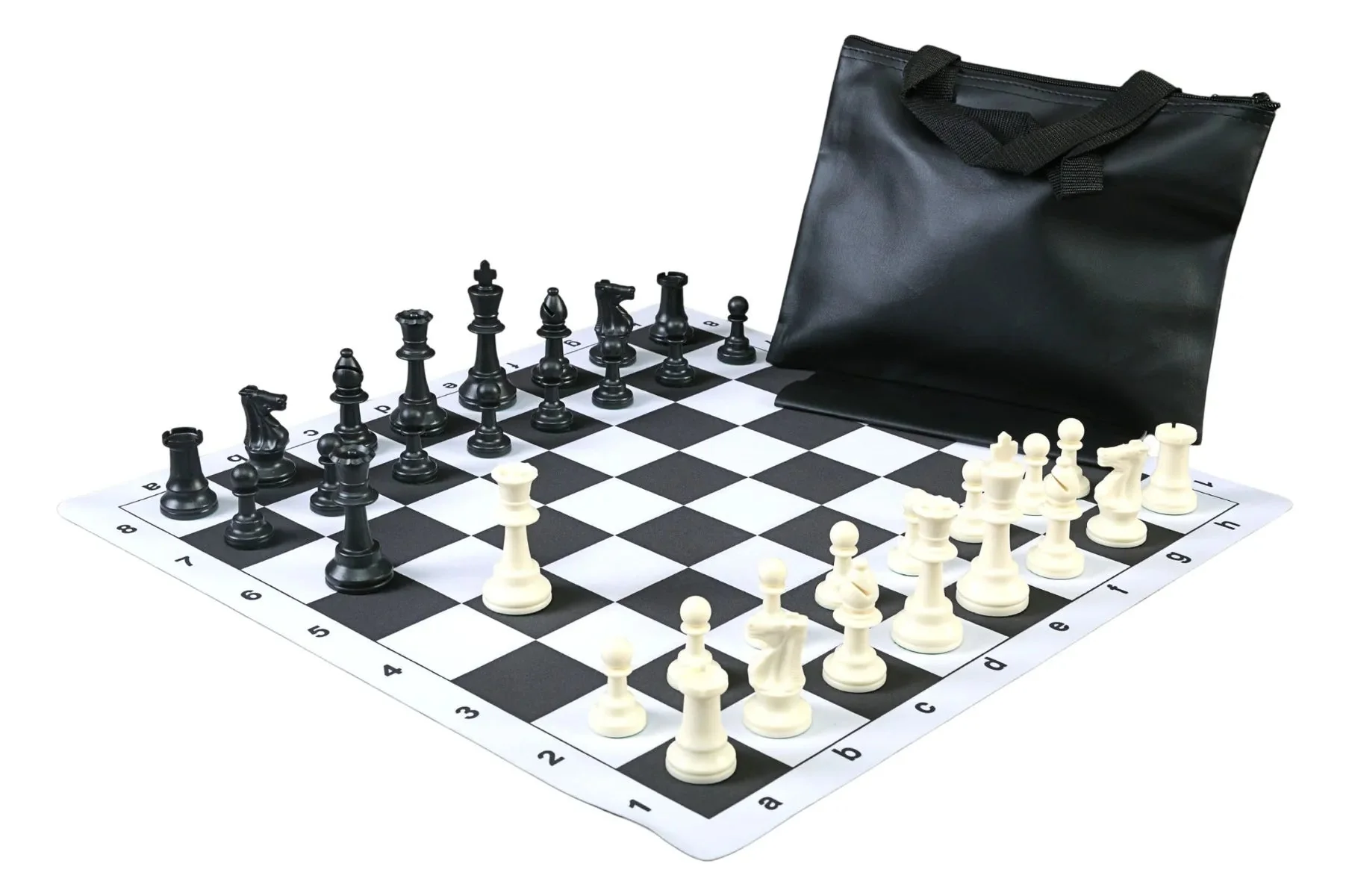 Standard Chess Set Combination with Thin Mousepad Board - Triple Weighted Regulation Pieces | Thin Mousepad Chess Board | Standard Bag - Image 4