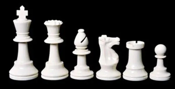 Standard Chess Set Combination - Triple Weighted Regulation Pieces | Vinyl Chess Board | Standard Bag - Image 3
