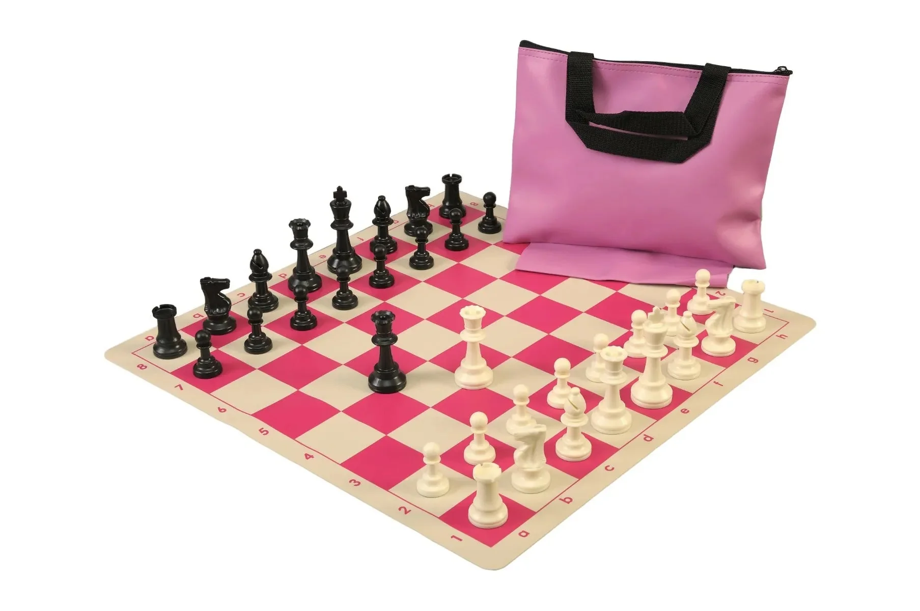 Standard Chess Set Combination with Silicone Chess Board - Triple Weighted Regulation Pieces | Silicone Chess Board | Standard Bag - Image 4