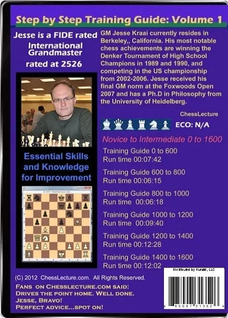 E-DVD Step by Step Training Guide -  in 5 Steps, Beginner to 1600 - Chess Lecture - Volume 2 - Image 2