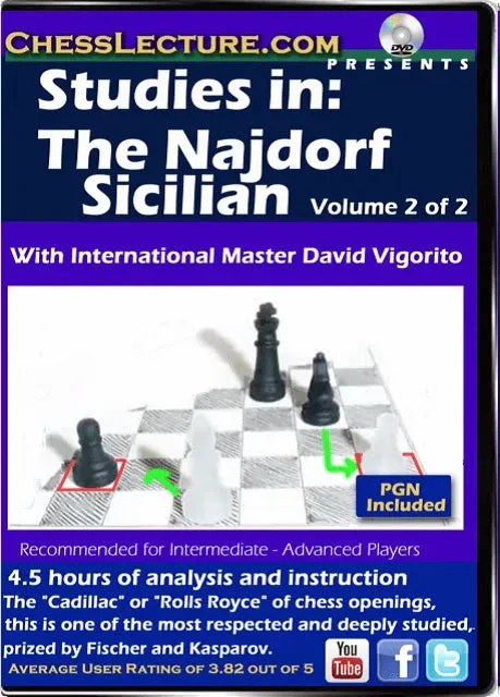 Studies in: The Najdorf Sicilian - 2 DVDs - Chess Lecture - Volume 130 - Image 4