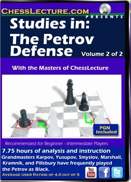 Studies in: The Petrov Defense - 2 DVDs - Chess Lecture - Volume 129 - Image 4
