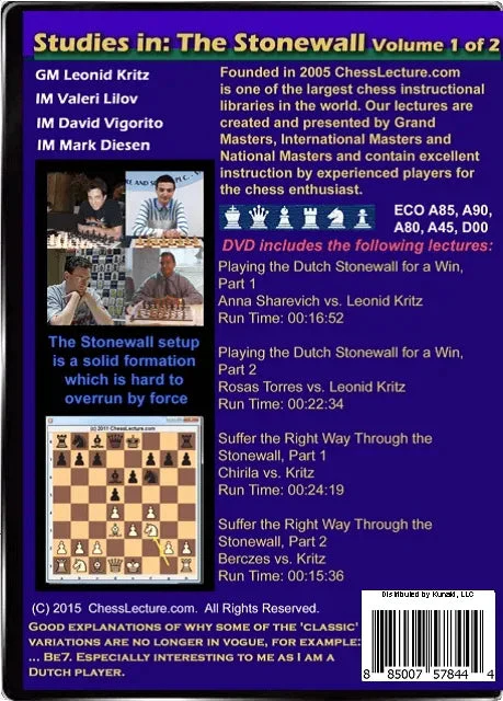 Studies in: The Stonewall - 2 DVDs - Chess Lecture - Volume 143 - Image 2