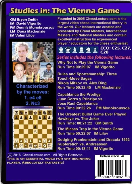 Studies in The Vienna Game - Chess Lecture - Volume 150 - Image 2